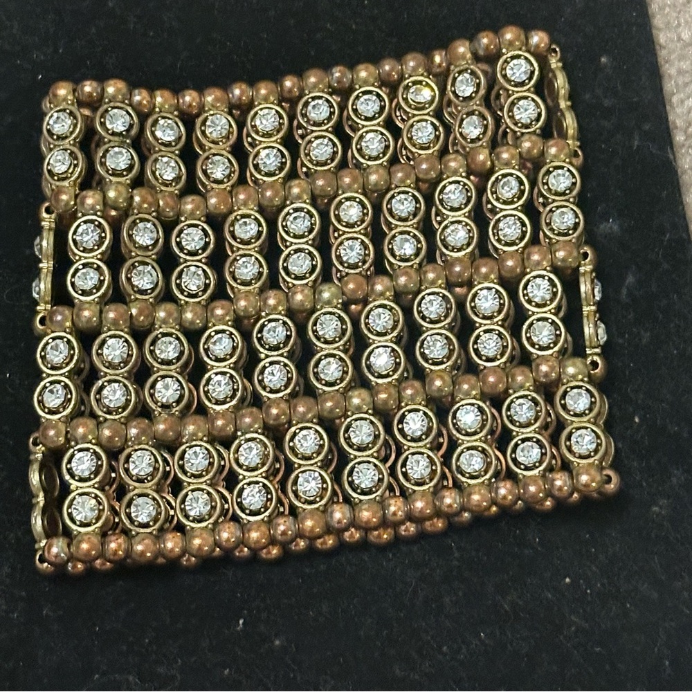 copper/gold rhinestone bracelet